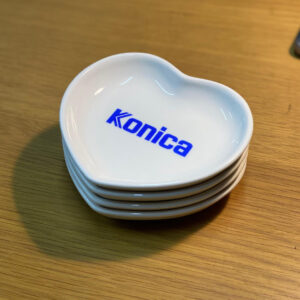 konica heart shaped ceramic plate 4 日本柯尼卡 Konica 心型瓷製淺盤 置物盤