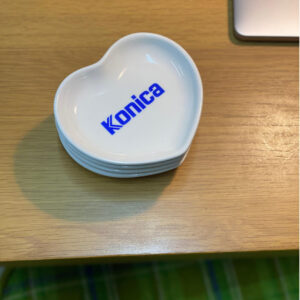 konica heart shaped ceramic plate 5 日本柯尼卡 Konica 心型瓷製淺盤 置物盤